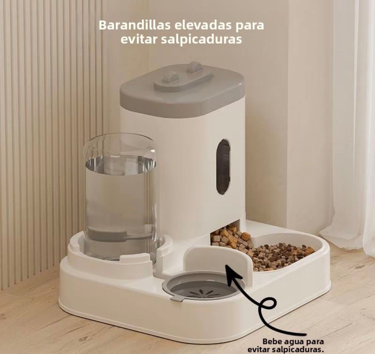 Comedero y Bebedero Automático 2 en 1 para Mascotas