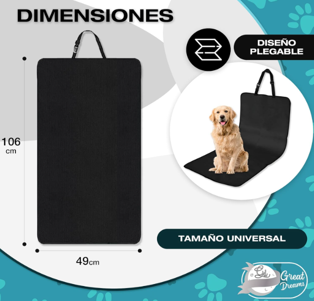 Funda Protectora de Asiento para Mascotas