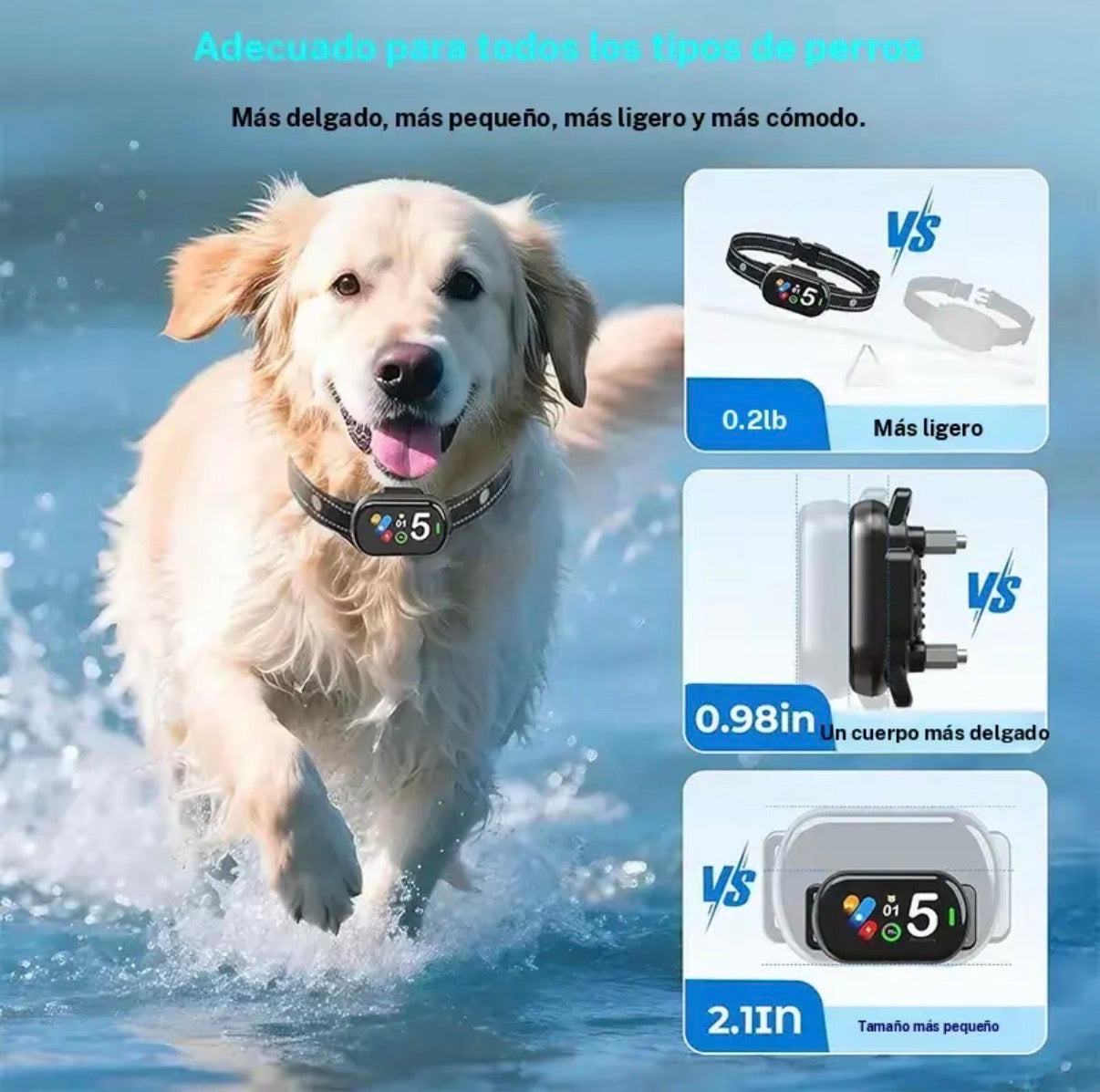 Collar Antiladridos Inteligente para Perros – Educación Suave y Efectiva