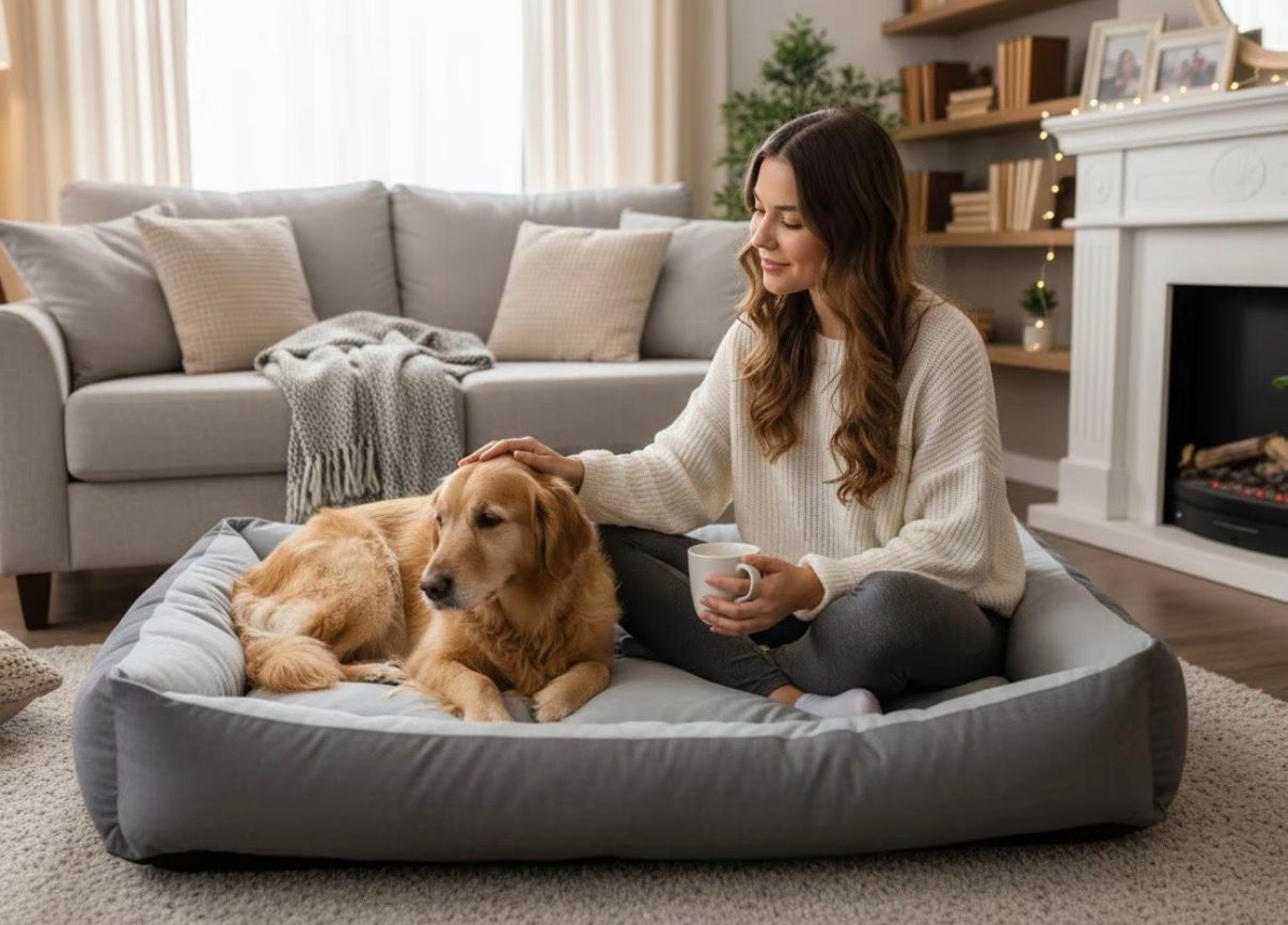 Cama Antiestrés para Perros Grandes